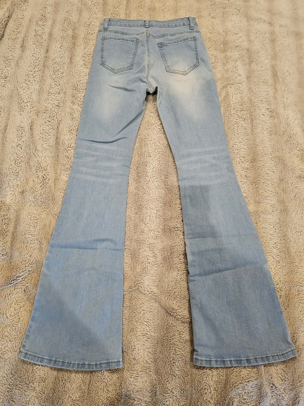 Shein Classic Women’s Light Blue Flared Jeans - Picture 2 of 5